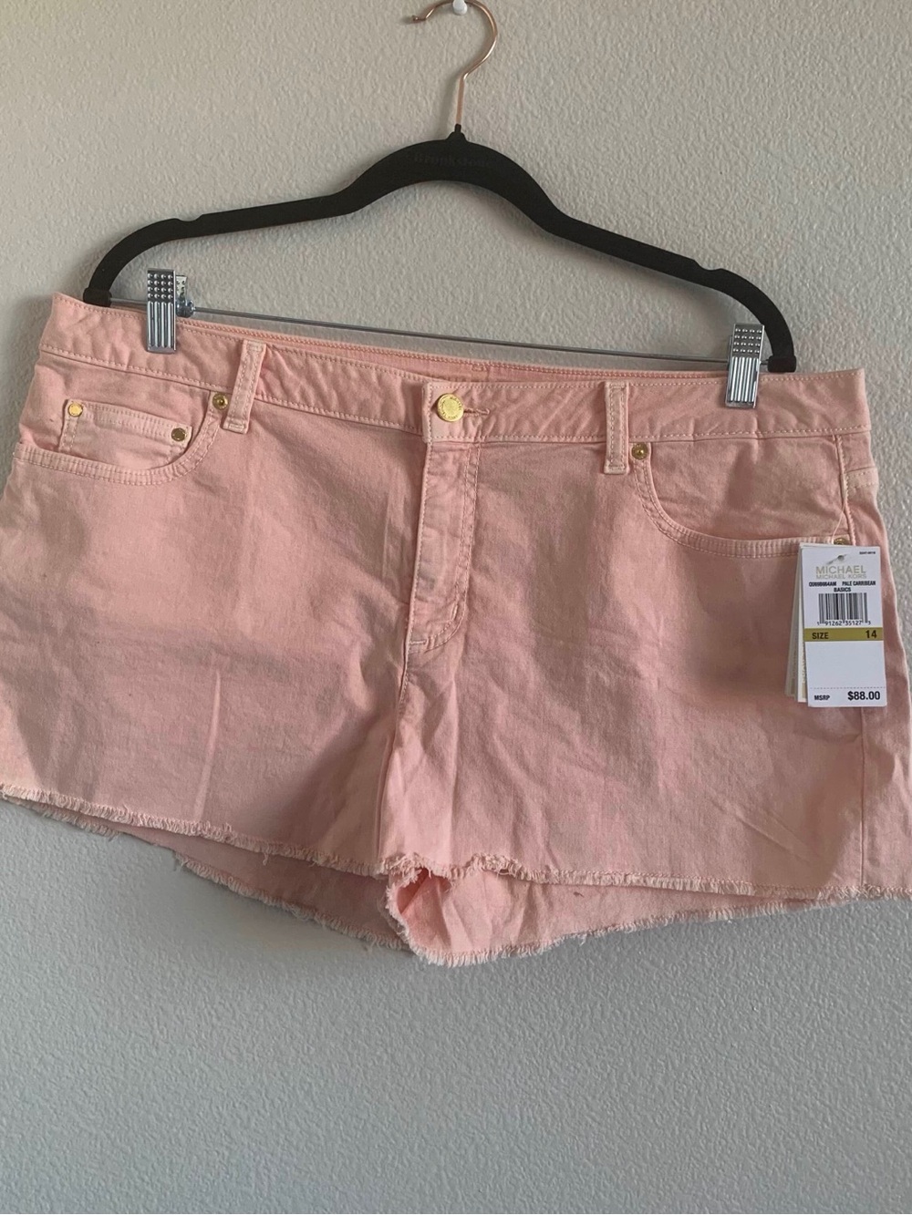 Michael Kors Soft Pink Denim Cutoff Shorts
